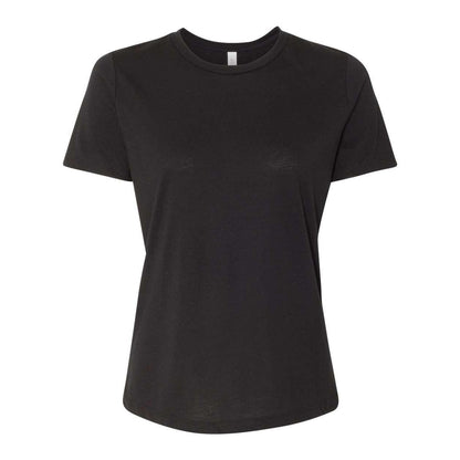 Solid Black Triblend - Front - BELLA + CANVAS Womens Relaxed Fit Triblend Tee