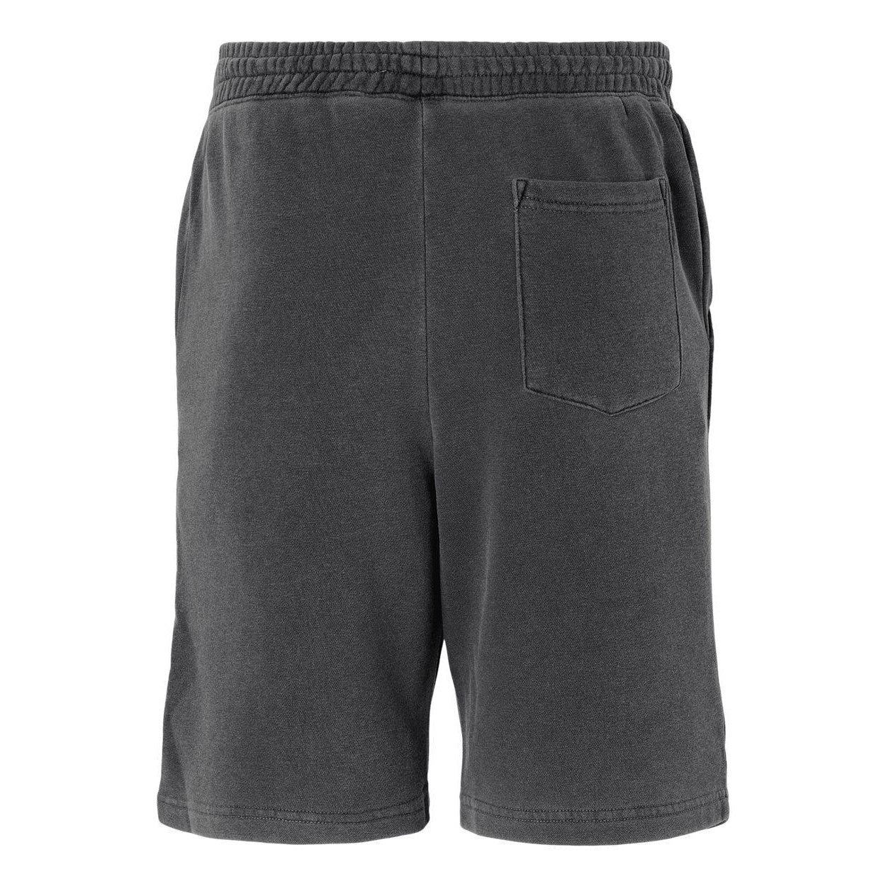 Pigment Black - Back - Independent Trading Co. Pigment-Dyed Fleece Shorts