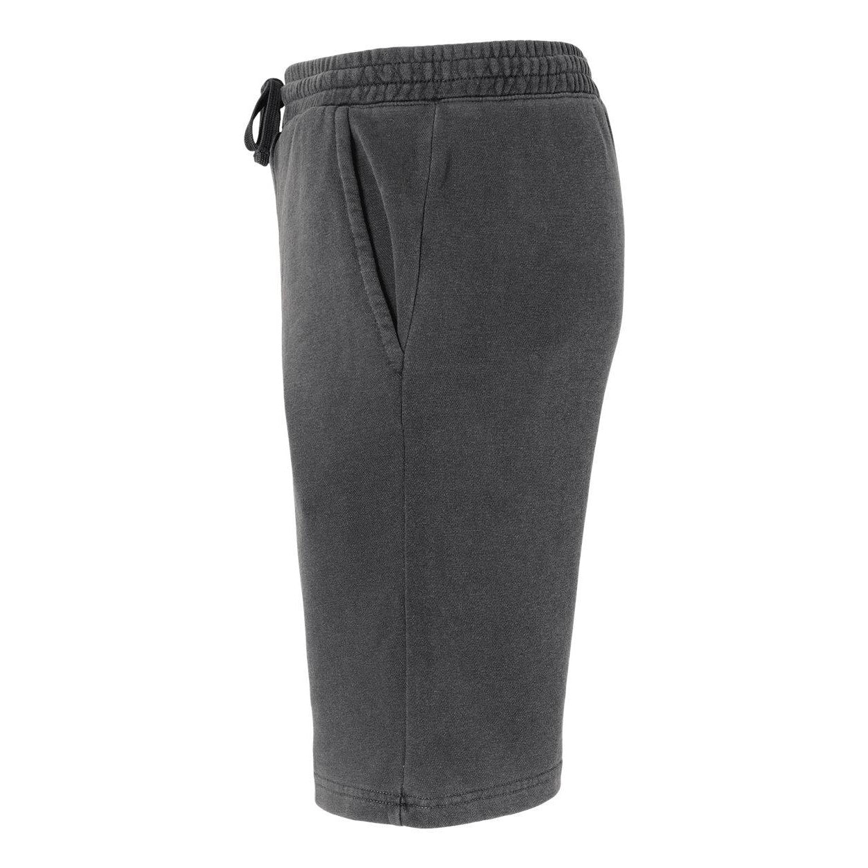 Pigment Black - Side - Independent Trading Co. Pigment-Dyed Fleece Shorts