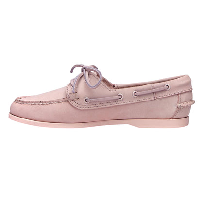 Baby Pink - Back - Sebago Womens-Ladies Jaqueline Nubuck Boat Shoes