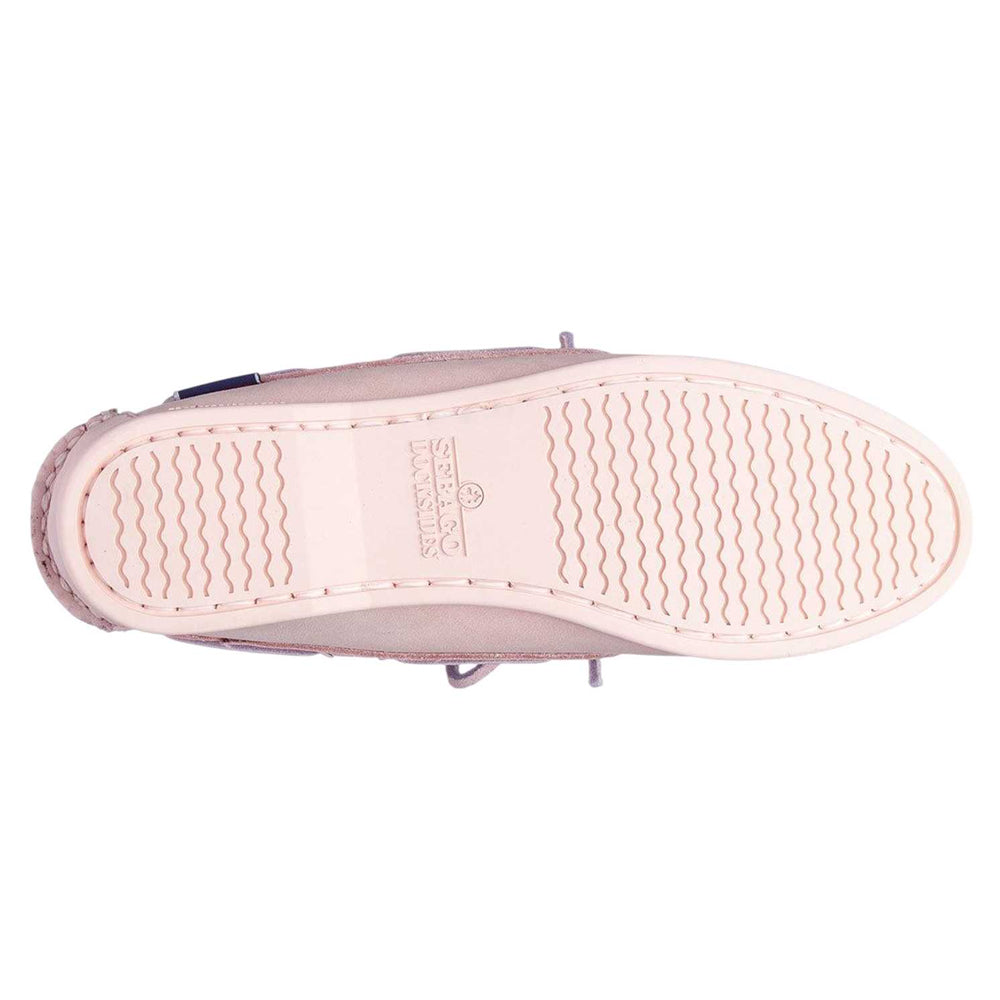 Baby Pink - Side - Sebago Womens-Ladies Jaqueline Nubuck Boat Shoes