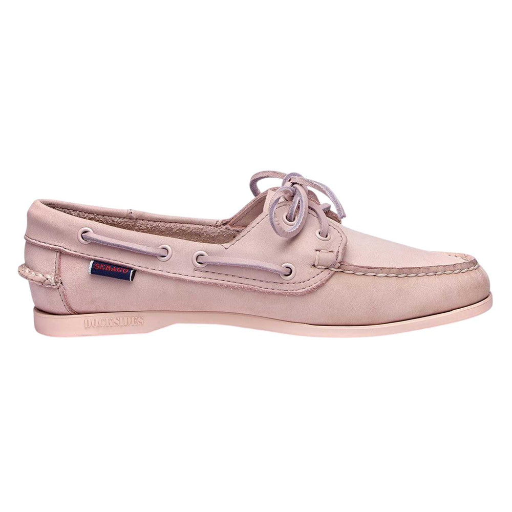 Baby Pink - Front - Sebago Womens-Ladies Jaqueline Nubuck Boat Shoes