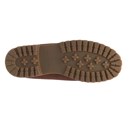 Brown Cognac-Military Green - Lifestyle - Sebago Mens Askook Lug Suede Boat Shoes