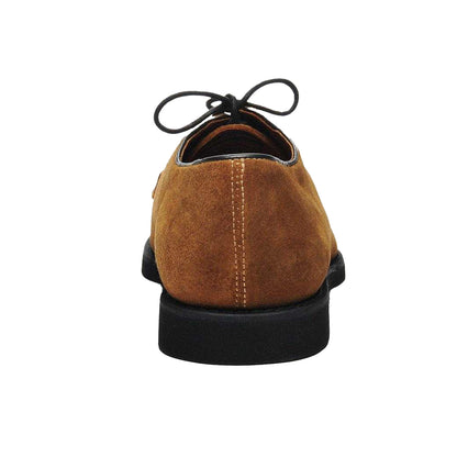 Brown Cognac - Back - Sebago Mens Winthrop Suede Derby Shoes