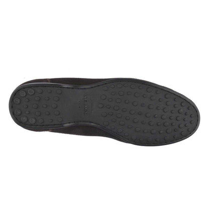 Dark Brown - Side - Sebago Mens Byron Suede Loafers