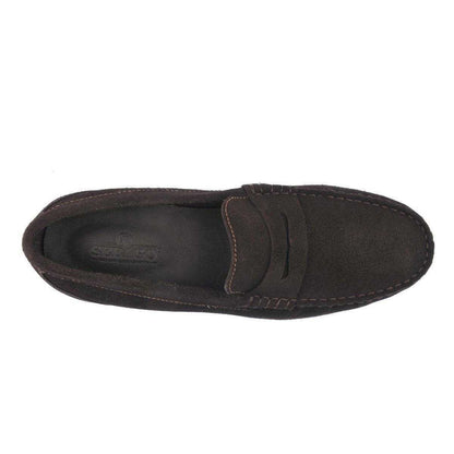 Dark Brown - Pack Shot - Sebago Mens Byron Suede Loafers