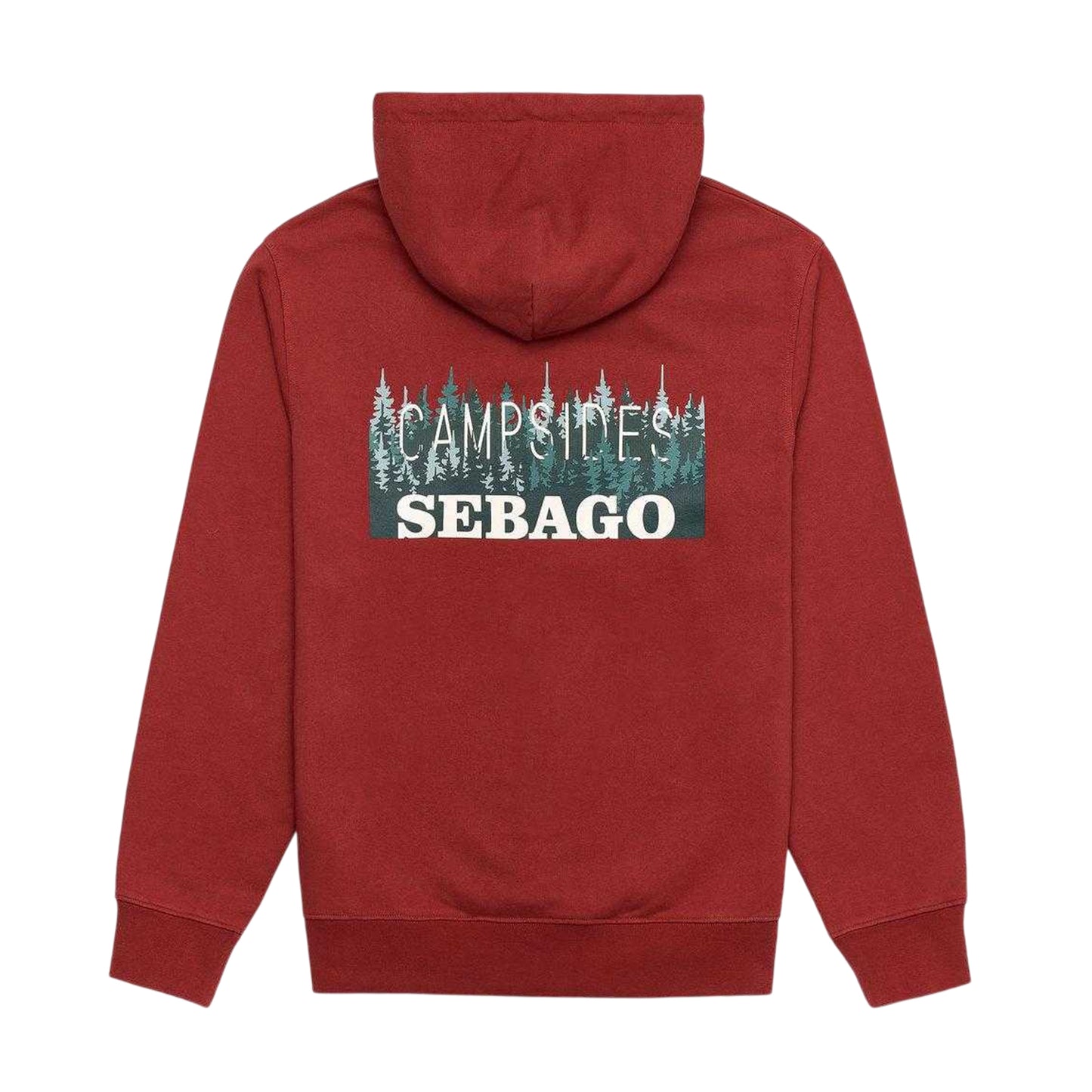 Pompeian Red - Back - Sebago Mens Brunswick Hoodie