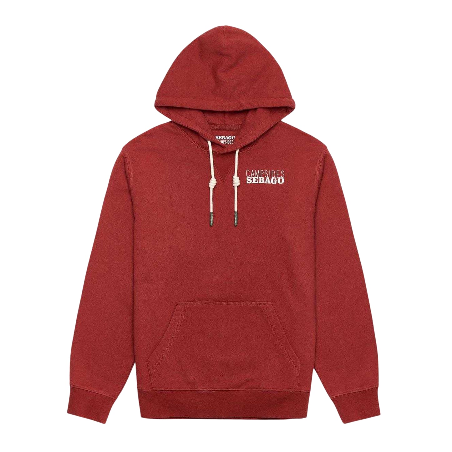 Pompeian Red - Front - Sebago Mens Brunswick Hoodie