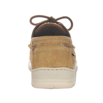 Brown Cognac - Back - Sebago Mens Scotty Suede Boat Shoes