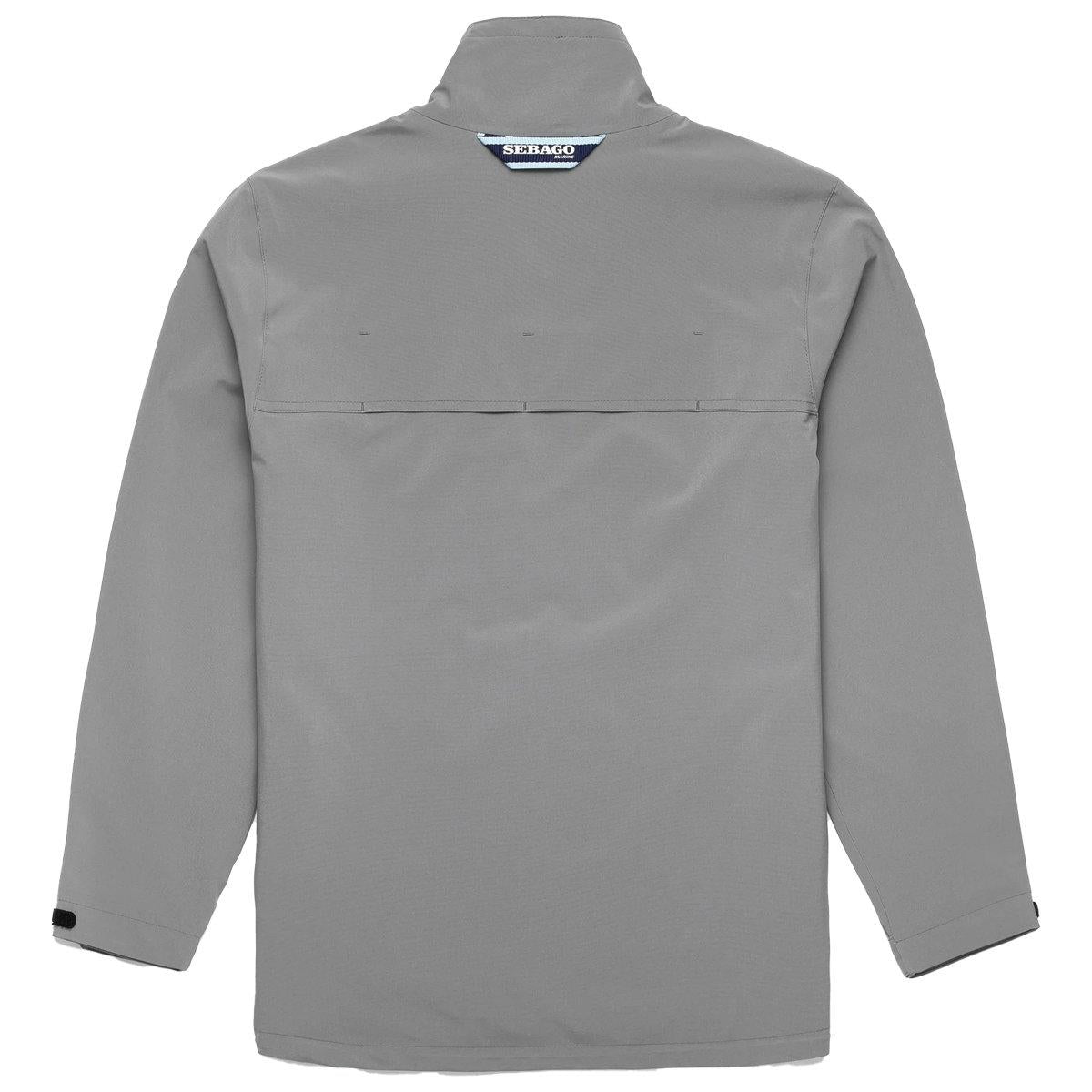 Grey - Back - Sebago Mens Crew Jacket