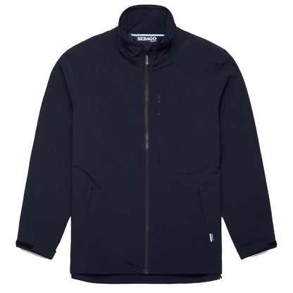 Marine Blue - Front - Sebago Mens Crew Jacket