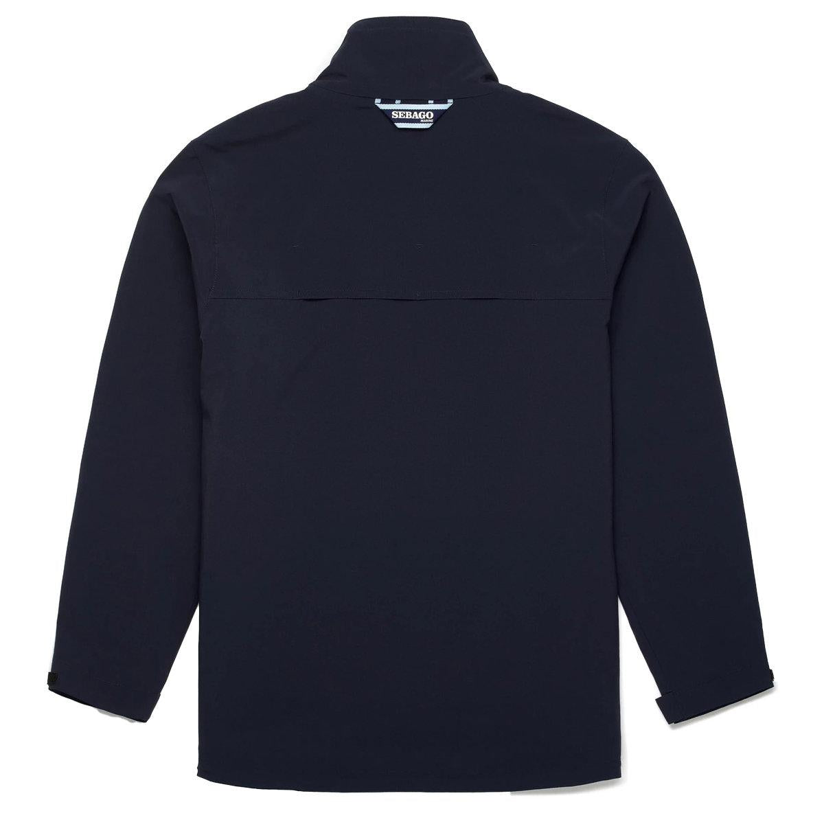 Marine Blue - Back - Sebago Mens Crew Jacket