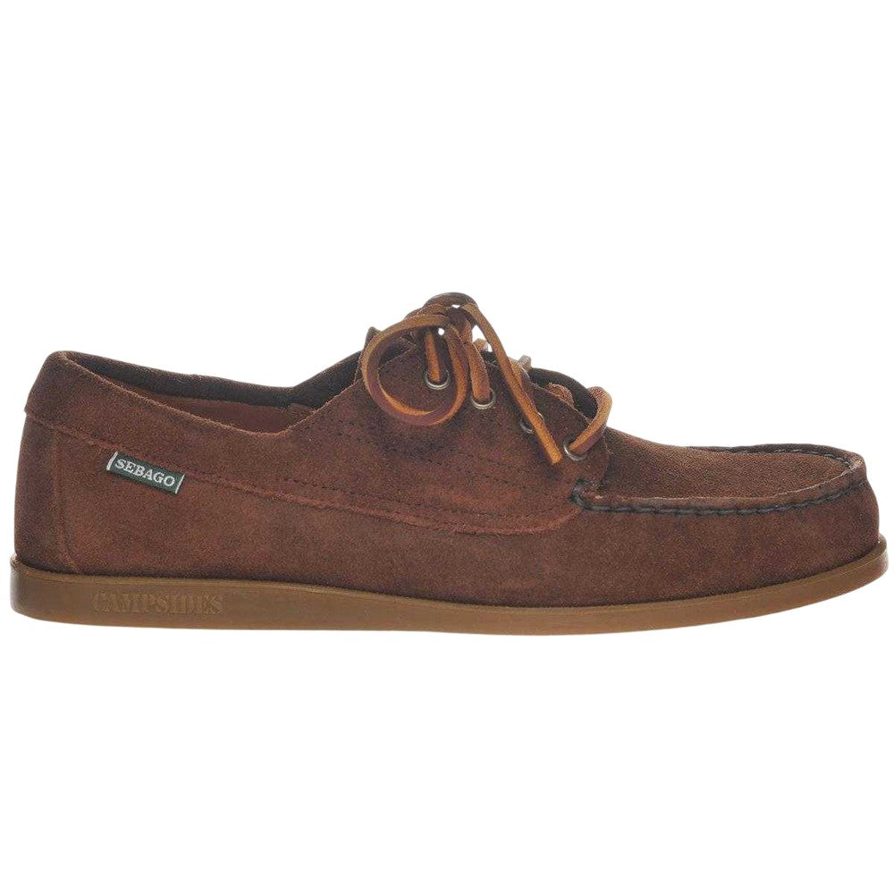 Dark Brown - Front - Sebago Mens Askook Suede Moccasins