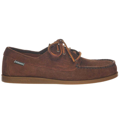 Dark Brown - Front - Sebago Mens Askook Suede Moccasins
