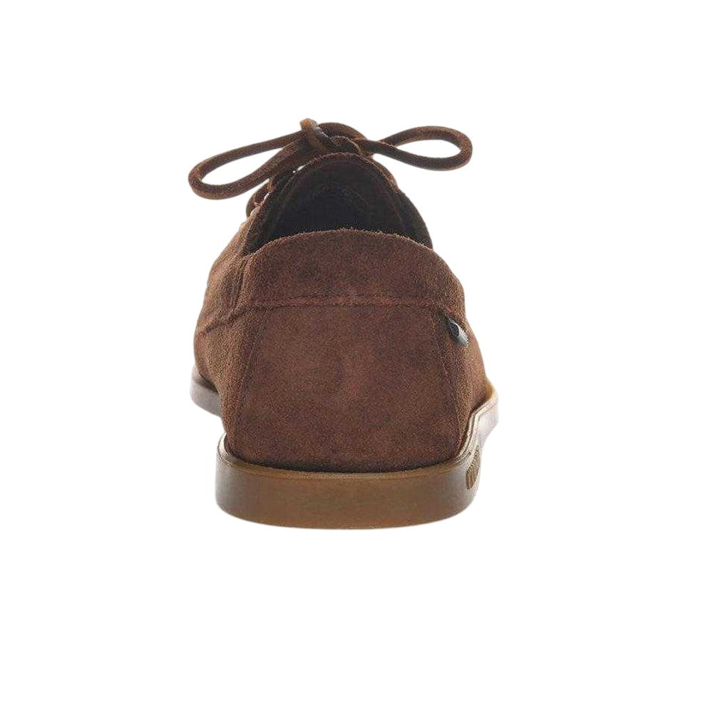 Dark Brown - Back - Sebago Mens Askook Suede Moccasins
