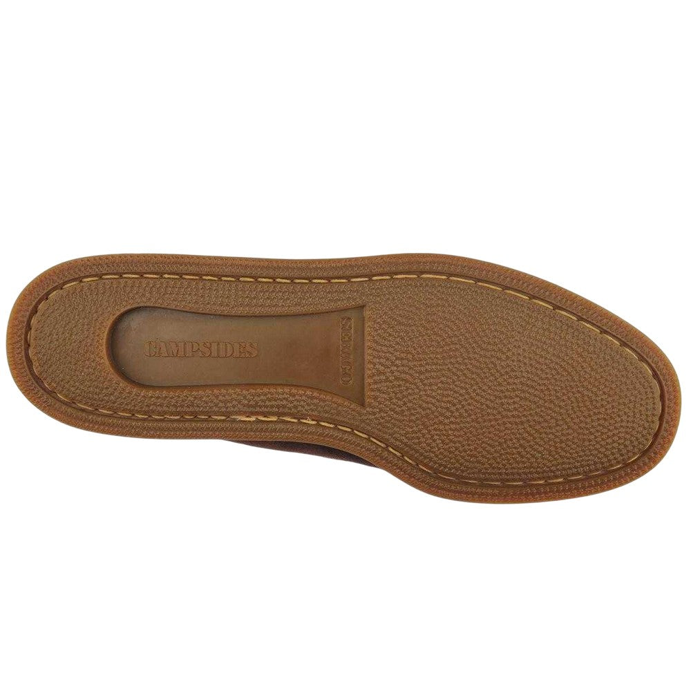 Dark Brown - Side - Sebago Mens Askook Suede Moccasins