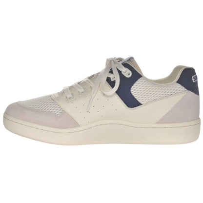 White-Blue - Side - Sebago Mens Hurricane Atlantic Leather Trainers