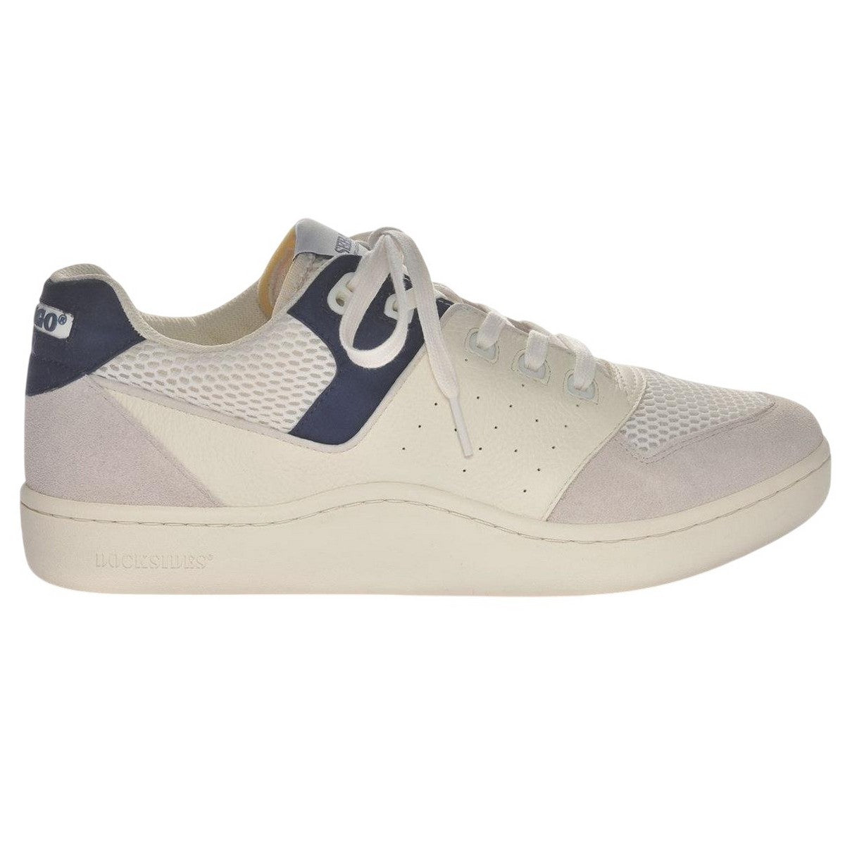 White-Blue - Front - Sebago Mens Hurricane Atlantic Leather Trainers