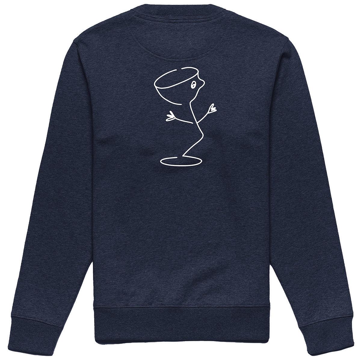 Marine Blue - Back - Sebago Mens Ebowknot Kennedy Sweatshirt