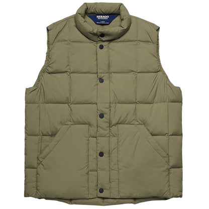Green Lichen - Front - Sebago Mens Damariscotta Quilted Down Gilet