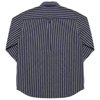 Blue-Off White - Back - Sebago Mens Sheetbend Long-Sleeved Shirt