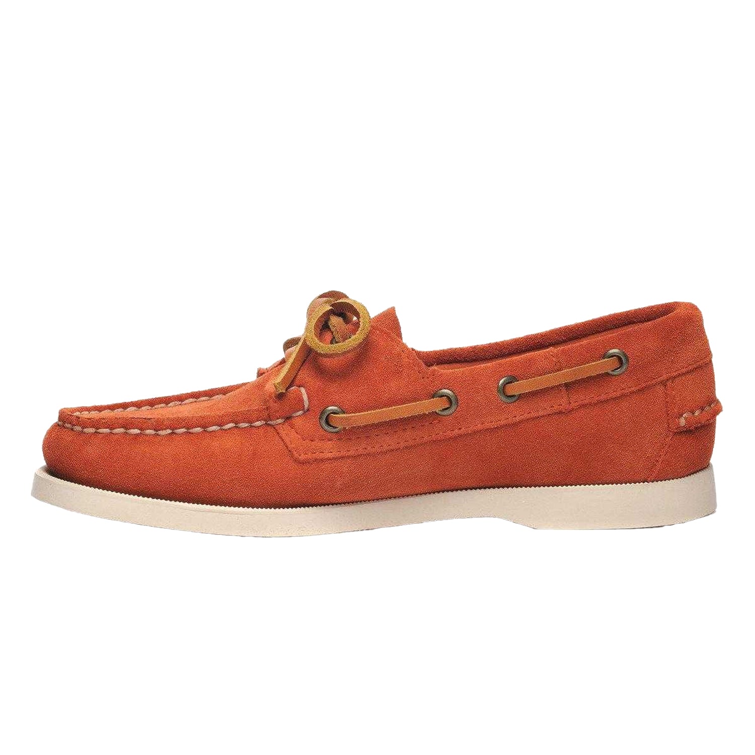 Brandy - Side - Sebago Womens-Ladies Portland Flesh Out Leather Boat Shoes