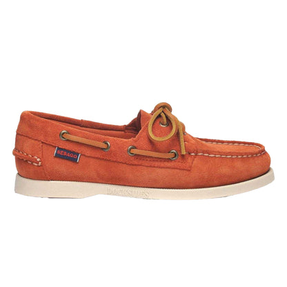 Brandy - Front - Sebago Womens-Ladies Portland Flesh Out Leather Boat Shoes