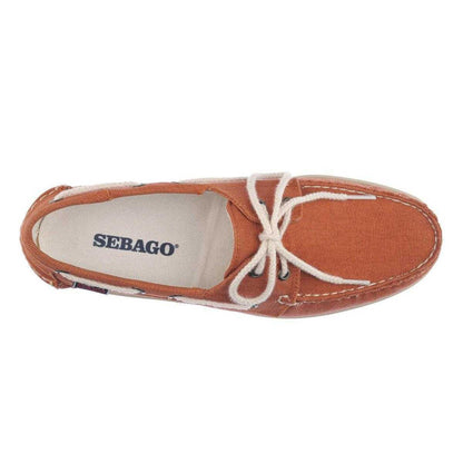 Brandy - Lifestyle - Sebago Mens Portland Washed Canvas Boat Shoes