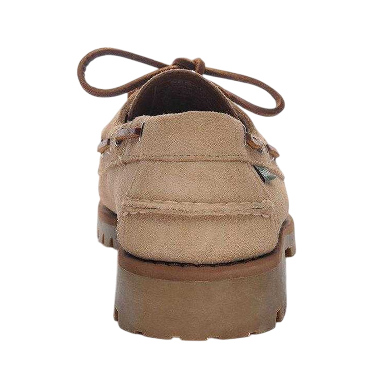 Beige Camel - Back - Sebago Mens Ranger Suede Moccasins