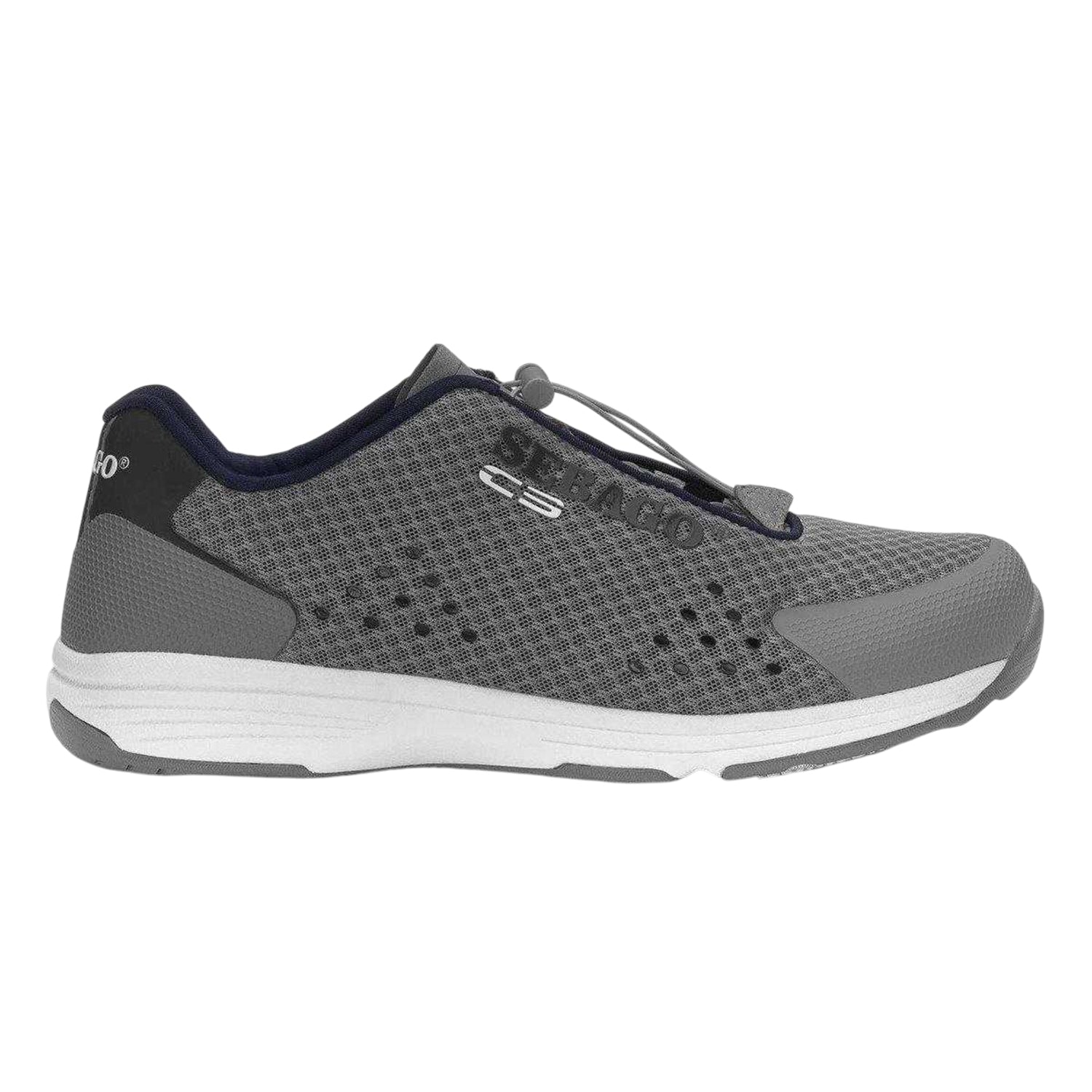 Grey-Navy - Front - Sebago Womens-Ladies Cyphon Technical Trainers
