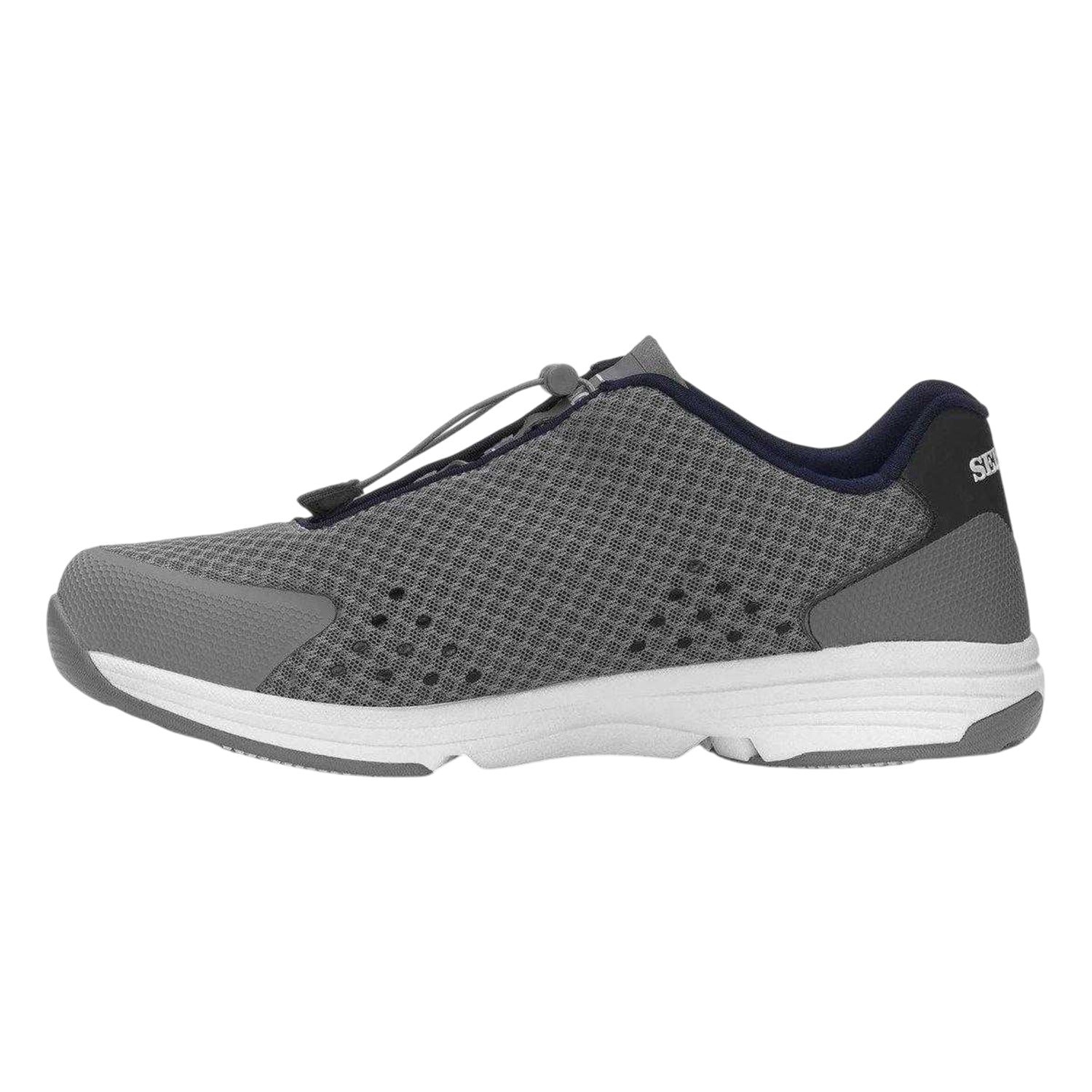 Grey-Navy - Side - Sebago Womens-Ladies Cyphon Technical Trainers
