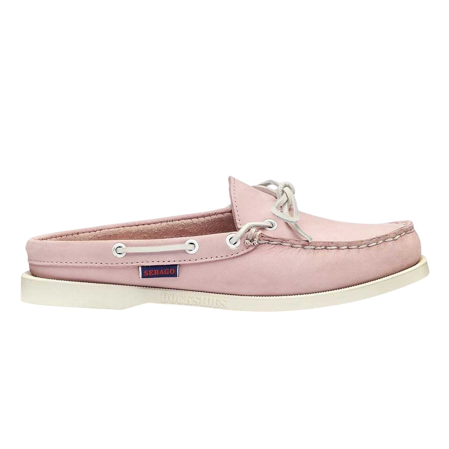 Chiffon Pink - Front - Sebago Womens-Ladies Nubuck Clogs