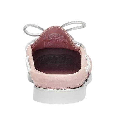 Chiffon Pink - Back - Sebago Womens-Ladies Nubuck Clogs