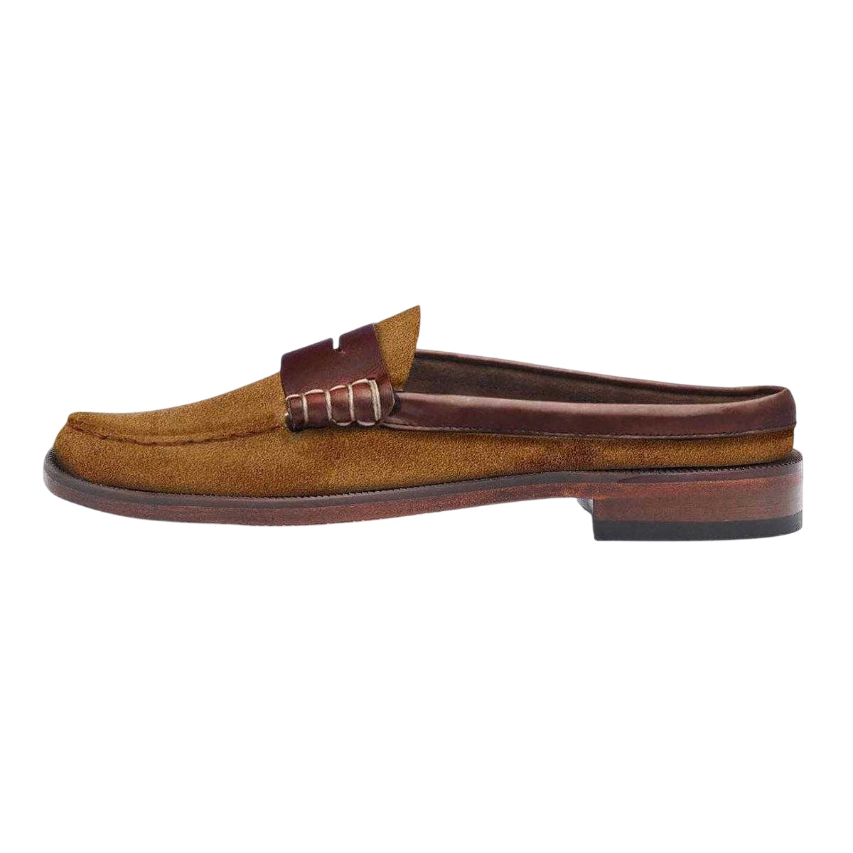 Golden Yellow-Dark Brown - Back - Sebago Womens-Ladies Dan Suede Loafers