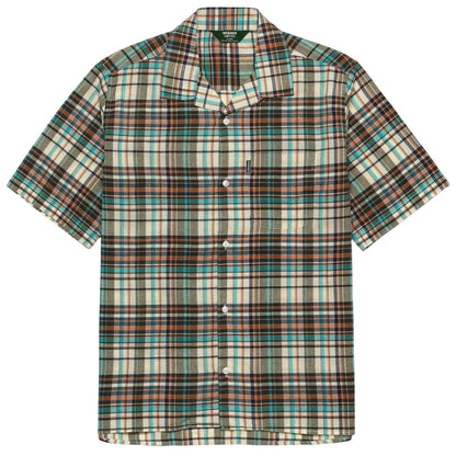 Multicoloured - Front - Sebago Mens Harpswell Checked Madras Short-Sleeved Shirt