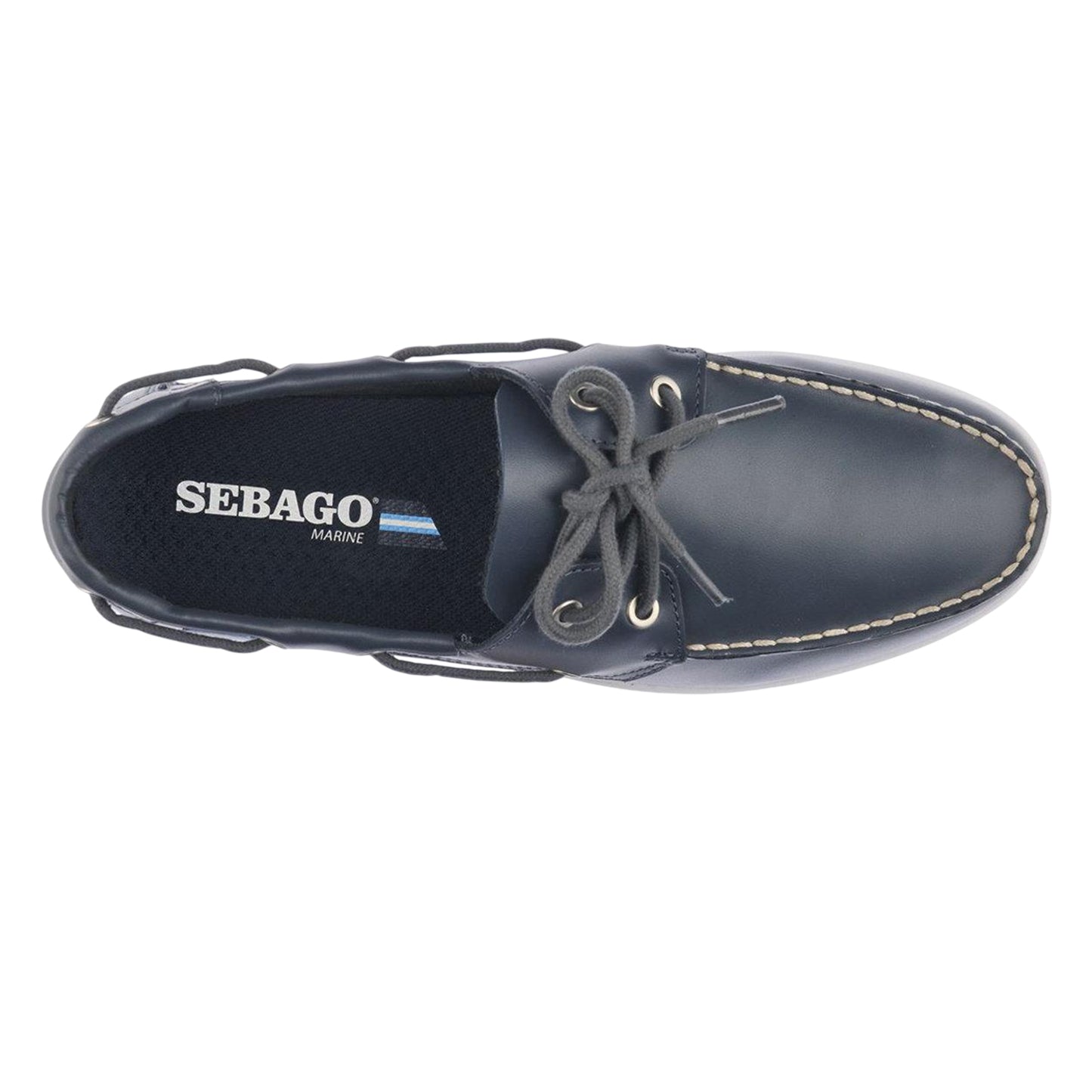 Blue Navy - Lifestyle - Sebago Mens Meridian Leather Boat Shoes
