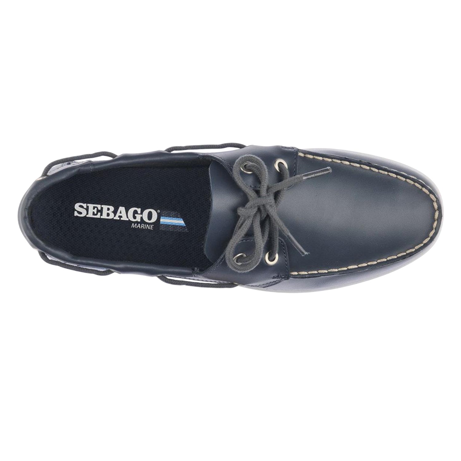 Blue Navy - Lifestyle - Sebago Mens Meridian Leather Boat Shoes