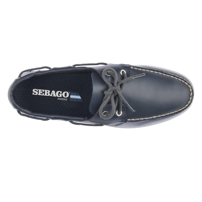 Blue Navy - Lifestyle - Sebago Mens Meridian Leather Boat Shoes