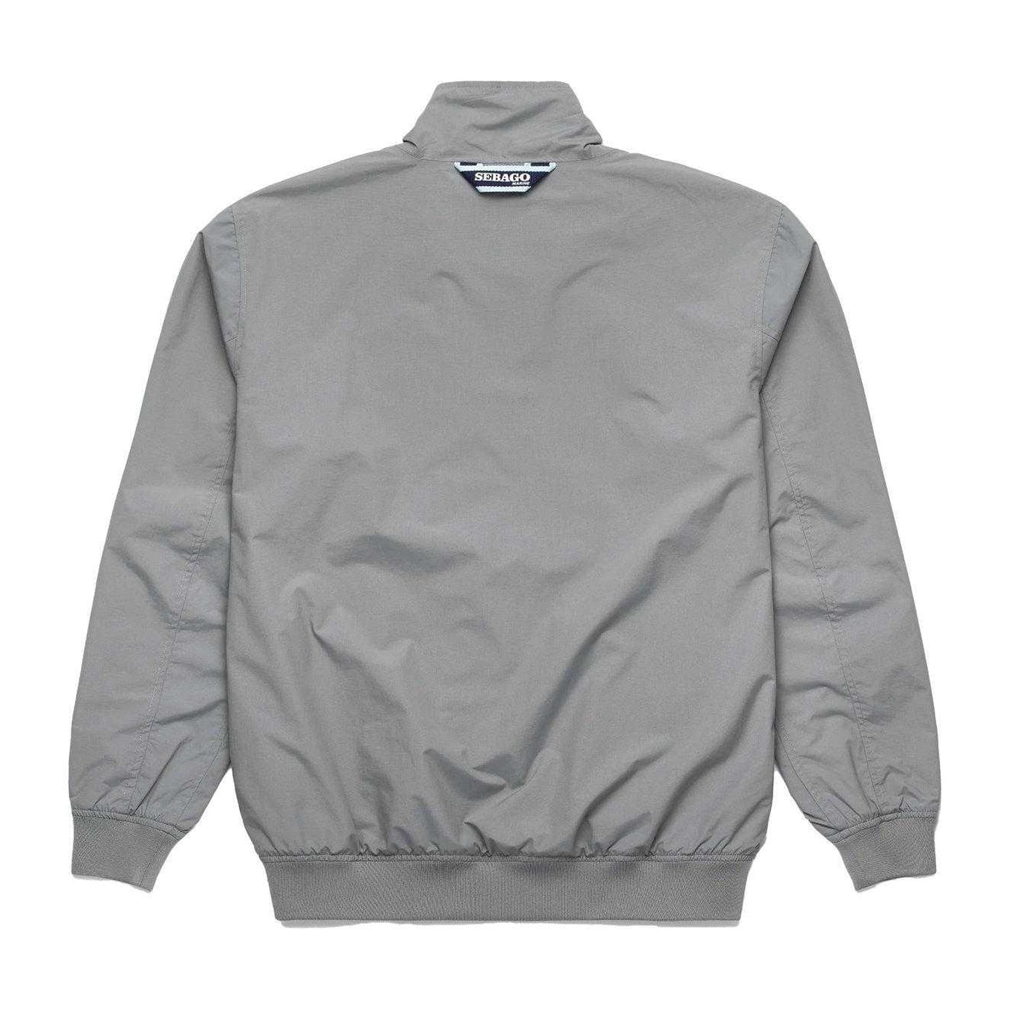 Grey - Back - Sebago Mens Crew Achab Jacket