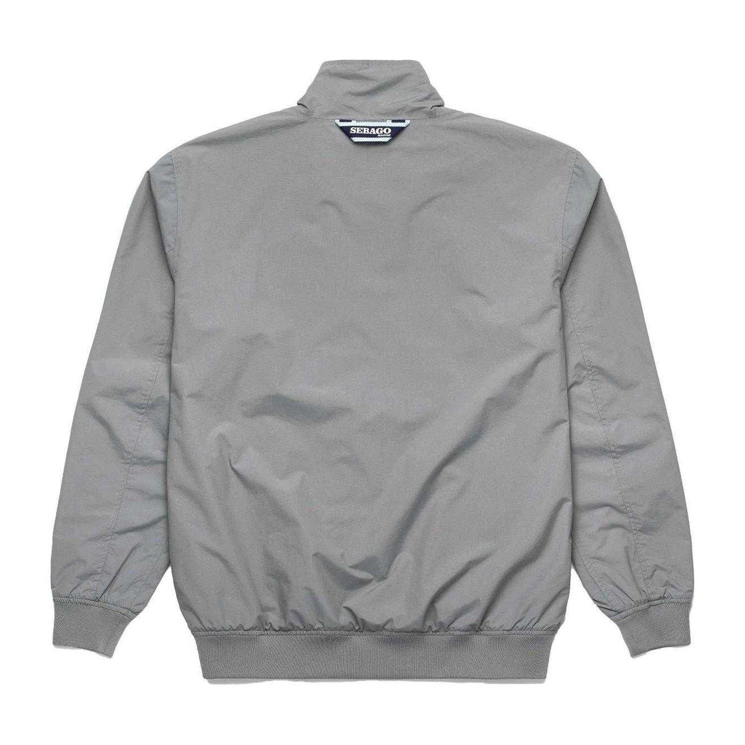 Grey - Back - Sebago Mens Crew Achab Jacket