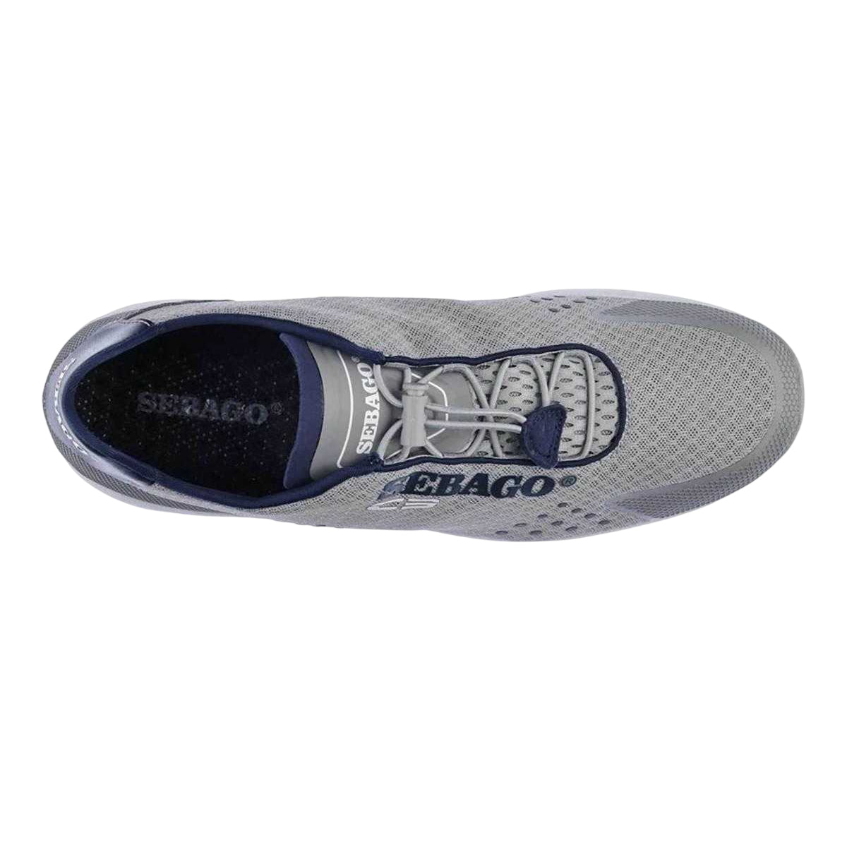 Grey-Navy - Side - Sebago Mens Cyphon Sea Sport Trainers