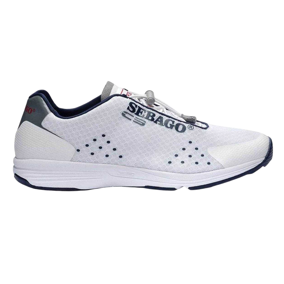 White - Front - Sebago Mens Cyphon Sea Sport Trainers