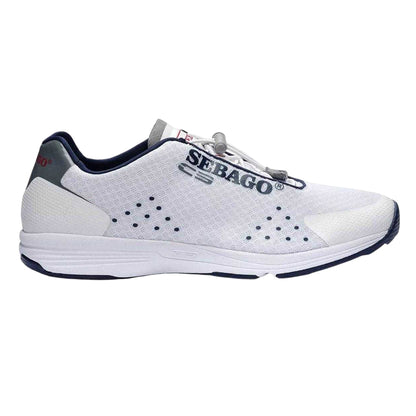 White - Front - Sebago Mens Cyphon Sea Sport Trainers