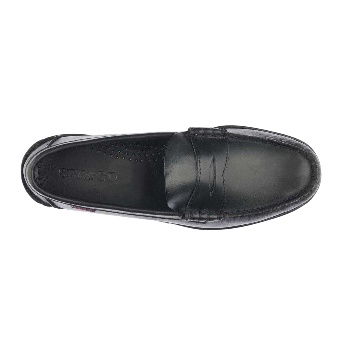 Total Black - Lifestyle - Sebago Mens Dolphin Waxed Leather Loafers