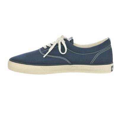 Blue Navy - Side - Sebago Mens Hurricane Canvas Trainers