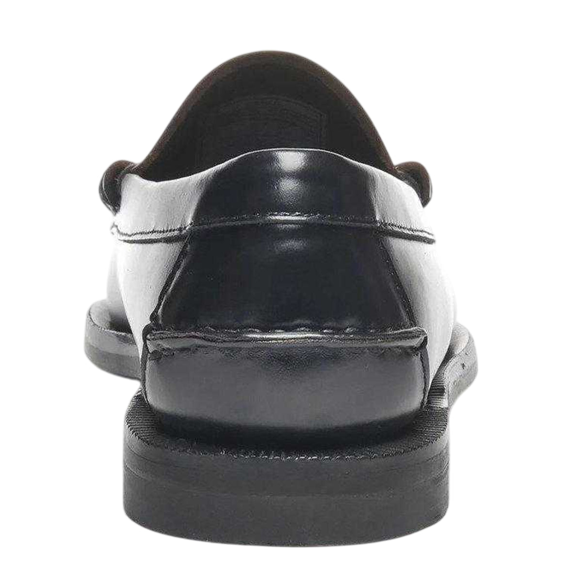 Black-White - Back - Sebago Womens-Ladies Classic Dan Leather Loafers