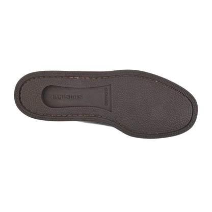 Dark Brown - Pack Shot - Sebago Mens Askook Waxy Leather Boat Shoes