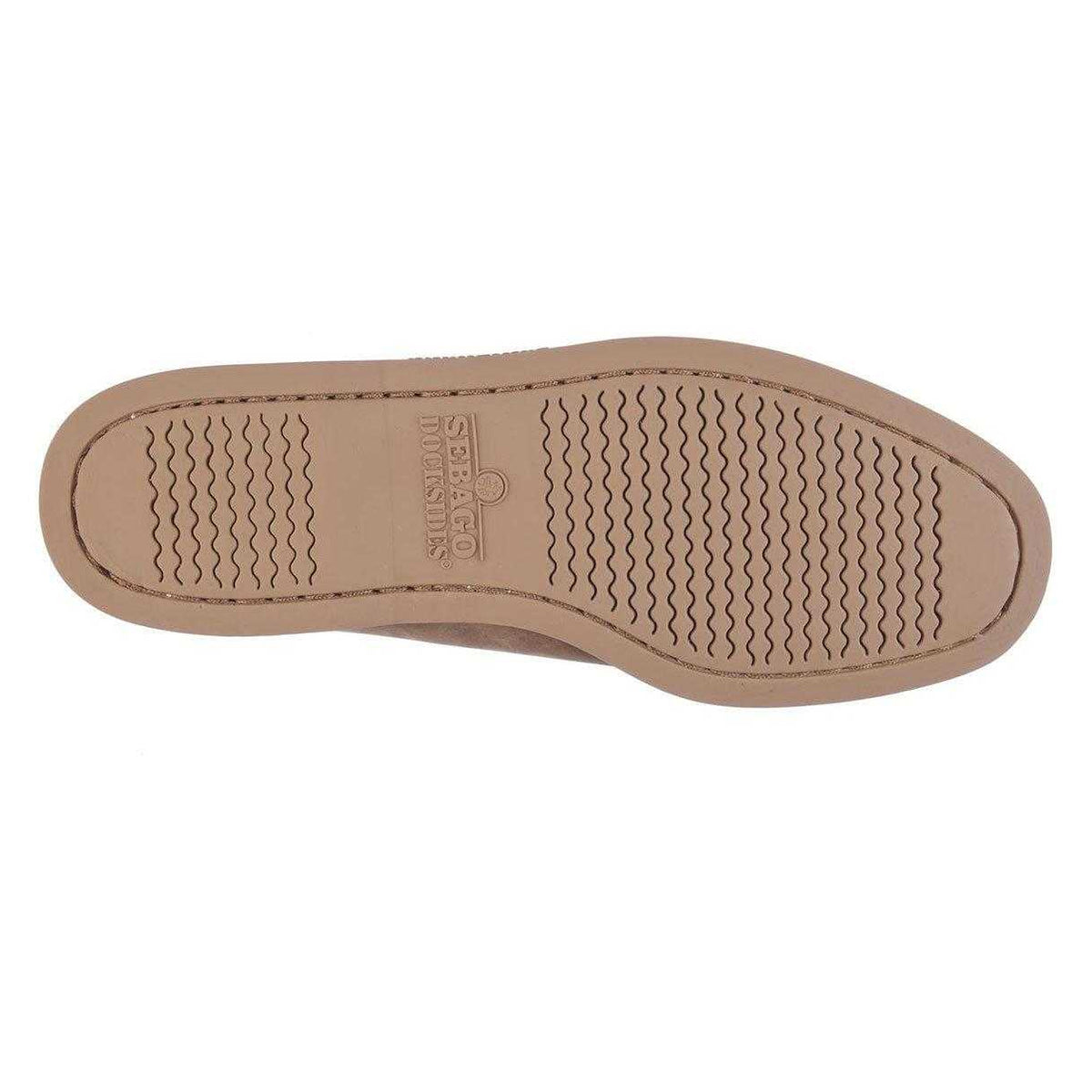 Dark Beige - Pack Shot - Sebago Mens Dockside Portland Suede Boat Shoes