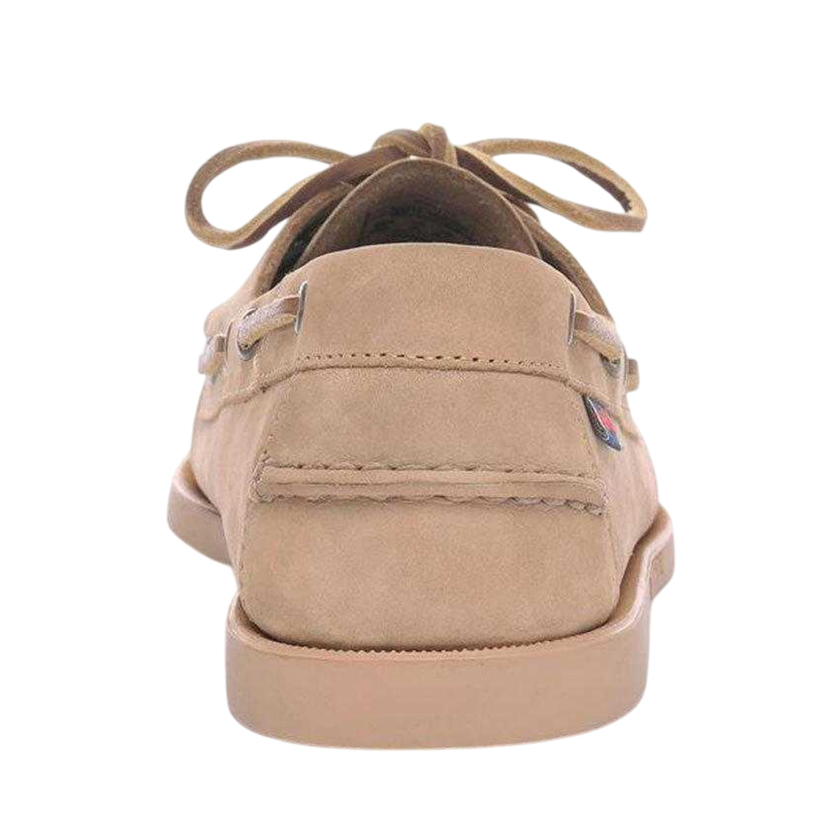 Total Raw Beige - Back - Sebago Mens Dockside Portland Suede Boat Shoes