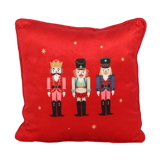 Red - Front - Something Different Square Nutcracker Cushion